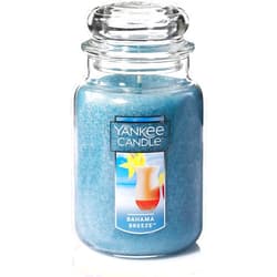 Yankee Candle Bahama Breeze Scented, Classic 22oz Large Jar Single Wick Candle, Over 110 Hours of Burn Time, Perfect for Tropical Beach-Themed Setting