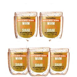 Bath & Body Works Bath and Body Works Pocketbac Hand Sanitizers Warm Vanilla Sugar 5 Pack bundle. 1 Oz
