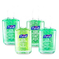 PURELL Advanced Hand Sanitizer Soothing Gel, Fresh Scent, 8 fl oz Pump Bottle (Pack of 4), 9674-06-ECDECO