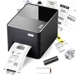 iDPRT Industrial Thermal Label Printer, 6IPS High-Speed 4.4'' Max Width, USB/Ethernet, Dual Mode Thermal Transfer & Direct Thermal, 203DPI Barcode Printer for Large Warehouse Logistics & Healthcare