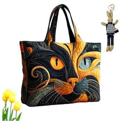 LASULEN Aiorrax Quilted Bags, Quilted Tote Bag for Women, Lightweight, Foldable Large Capacity for Commuting, Shopping & Travel
