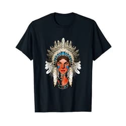 Native American Indian Shirt - Sacagawea Shirt Sacagawea - Native American Indian T-Shirt