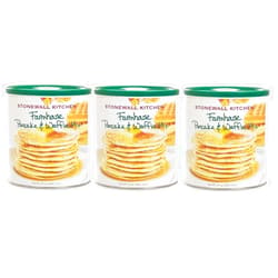 Stonewall Kitchen Super Farmhouse Pancake and Waffle Mix - Set of Three (33 oz) Canisters