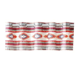 Benzara Benjara Pimi 16 x 84 Window Valance, Metallic Grommet, Southwest Print, Multicolor and Bronze