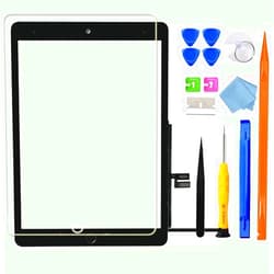 GoodFixer for iPad 9 (9th Generation) A2602 A2603 A2604 A2605 Screen Replacement Digitizer Touch Glass Kits, for iPad 9th Gen 10.2 Inch (2021 Released), Full Repair Sets+Home Button[No TouchID Chip]
