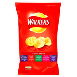 Walkers (Crisps, Snacks & Dips) Walkers Crisps - Classic Variety (20x25g)