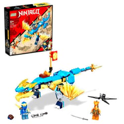 LEGO® NINJAGO® Jay’s Thunder Dragon EVO 71760 Building Kit Playset for Ages 6;Posable Dragon Toy