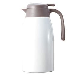 REMIGHTELY BRIGHT Insulation Pot, 316 Stainless Steel Insulation Pot, Coffee and Hot Water Insulation, 2L Capacity (Color : White)