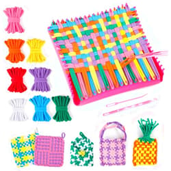 PREBOX Weaving Loom Kit Toys for Kids and Adults, Potholder Loops Crafts for Girls Ages 6 7 8 9 10 11 12, 7