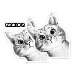 IMPERIAL VIBES – Peeking Cute Cat Sticker – Vinyl Sticker for Car, Truck, and Van– Indoor and Outdoor Use for Laptop – Waterproof Decal for Mobile and Water Bottle – Removable Window Decal – Imp – 31