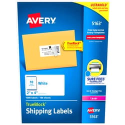 Avery Printable Shipping Labels with Sure Feed, 2