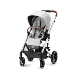 Cybex Balios S Lux Stroller FrontFacing or ParentFacing Seat Positions OneHand Fold Multiposition Recline Adjustable Leatherette Handlebar Infant, Lava Grey