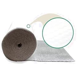 Trade Winds NASA TECH Reflective White Foam Core Garage Door Insulation Kit 10L x 8H 4 Rolls of 24INCH X 10FT White Foam Tape Razor Squeegee Instructions