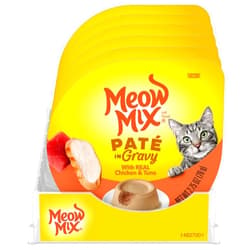 Meow Mix Pate in Gravy with Real Chicken & Tuna Wet Cat Food, 2.75 Ounce (Pack of 12)