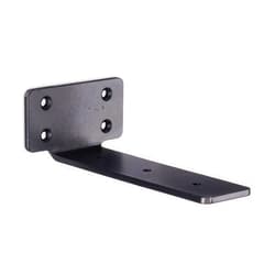 WADDELL Floating Shelf Bracket (Small, 1 Count) | Sturdy Steel Construction with Pre-Drilled Countersunk Holes | Modern Minimalist DIY Home Decor Black L Brackets for Shelving | 3.125