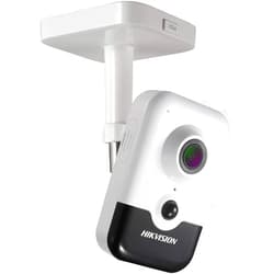 Hikvision Inc Hikvision Indoor 4MP DS-2CD2443G0-IW PoE Cube Camera 2.8mm Lens with Build in SD Slot, Wi-Fi, Two Way Audio, English Version, Replacement Model for DS-2CD2442FWD-IW