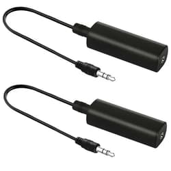 Rngeo 2 Packs Ground Loop Noise Isolator for Car Audio/Home Stereo System, Ground Loop Isolator with 3.5mm Audio Cable
