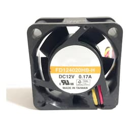 FD124020HB-H for FD124020HB-H 12V 0.17A 40X40X20MM 3-Wire Cooling Fan