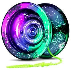 MAGICYOYO N11 Unresponsive Yoyo for Advanced Players, Metal Trick Yo Yo for Kids/Adults, Alloy Professional Yo-yo with 4 Colors, 6 Strings, Glove and Storage Bag