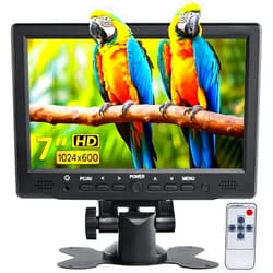 Hosyond 7 inch Small Monitor TFT LCD Display 1024X600 HDMI Mini Portable Screen for PC/TV/Camera/Gaming/Raspberry PI