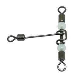 Unclesportinfof Unclesport 50pcs Luminous 3 Way Fishing Swivels Cross line T Shape swivels Bass Fishing Equipment Carp Fishing Gear