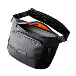 ALPAKA Bravo Sling Max V2, RFID Blocking Weatherproof Sling Bag for Men with Maglockz Buckle, External USB Charging Port