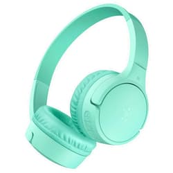 Belkin SoundForm Mini - Wireless Bluetooth Headphones for Kids with 30H Battery Life, 85dB Safe Volume Limit, Built-in Microphone - Kids On-Ear Earphones for iPhone, iPad, Fire Tablet & More - Mint