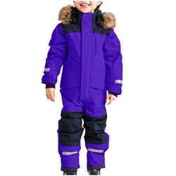 TIMIFIS Kids One Piece Snowsuit Waterproof Colorful Ski Suits Jackets Girls Boys Snowboarding Coveralls Coats with Pocket