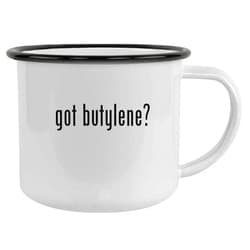 Molandra Products got butylene? - 12oz Camping Mug Stainless Steel, Black