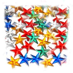 The Crafts Outlet 144-Piece Star Rhinestones, 12mm, Multi Assortment
