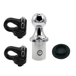OEKITS 60618 Puck System Towing Gooseneck Trailer Hitch Ball Kit for 2018 2013-2021 Dodge Ram 2500 Dodge Ram 3500 2 5/16 Inch for Truck with 2 5 16 Gooseneck Safety Chain Kit Anchor 30000 lbs GTW/ 7500 lbs