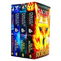 Rick Riordan Magnus Chase and the Gods of Asgard 4 Books Collection Set By Rick Riordan (The Sword of Summer, The Hammer of Thor, The Ship of the Dead & 9 From the Nine Worlds)