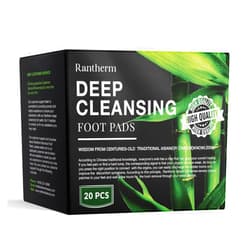 Rantherm Foot Patches Pads for Deep Cleansing: Feet Patches Bamboo Wood Vinegar Ginger Foot Pads for Promoting Sleeping 20 Packs
