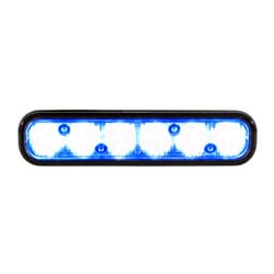 Whelen Ion Series Super-Led Emergency Lighthead - Blue Warning Light for Police & Emergency Vehicles - Ultra Bright Professional-Grade - Durable Hard-Coated Lens - 25 Flash Patterns