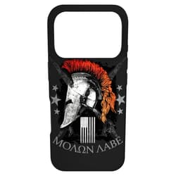 Pacific Oracle T Shirts & Gifts Molon Labe Spartan Helmet – Come and Take It – 2nd Amendment Case for iPhone 17 Pro