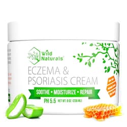 Wild Naturals Eczema & Psoriasis Cream for Dry, Itchy Skin – Eczema Relief for Adults & Kids – Moisturizing Psoriasis Cream with Manuka Honey