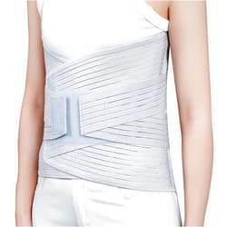 Solmyr Lumbar Support Back Brace, Abdominal Binder Lower Waist Support Belt, Breathable Back Support Belt Compression Wrap, Adjustable Waist Straps for Women Men Lower Back Pain Relief