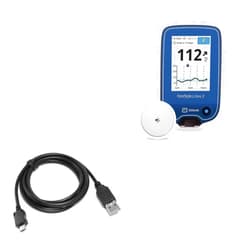 BoxWave Cable Compatible with Freestyle Libre 2 (Cable DirectSync Cable, Durable Charge and Sync Cable for Freestyle Libre 2, Freestyle Libre 2, Reader