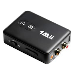 1Mii Bluetooth 5.3 Audio Adapter for TV Home Stereo, Wireless Hi-Fi Music Transmitter Receiver with 3.5mm AUX RCA AptX HD Low Latency Volume Control Dual Connection for Phone/Tablet/Laptop Speakers