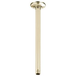 Delta Faucet 14-inch Ceiling Mount Shower Arm and Flange, Polished Nickel Straight Shower Arm, Polished Nickel U4998-PN