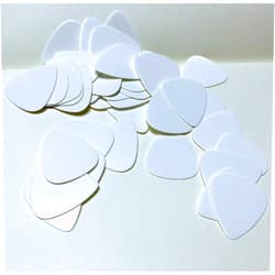 Searay Plain White Guitar Picks (20 picks in a packet)