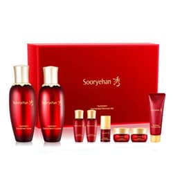 Sooryehan Hyobidam Fermented Skincare Gift Set (13.53 fl oz) - Premium Korean Skin Care for Intense Hydration, Elasticity. Ginseng, Snow Fungus.