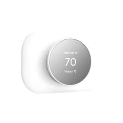 Petrichor Wall Plate Cover - Compatible with Google Nest Thermostat Accessory 2020 - Trim Kit, Easy Installation - Snow