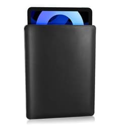 MoKo 9-11 Inch Tablet Sleeve, PU Leather Briefcase Slim Stylish Case Fits New 11-inch iPad Pro M4/iPad Air M2 2024, iPad Air 5/4/3th 10.9/10.5, iPad 10/9/8th Gen 10.9/10.2,Tab S8/S9 11, Black