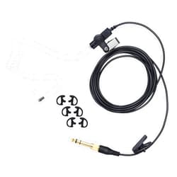 Generic IFB Earpiece 3.5mm Piece Cable Universal Monitor Kit Set Invisible Headset Anchor News Broadcasting Music TV Broadcaster for w/iPhone,Andriod,Telex,Clear-Com,Comrex,Lecstronics (Black,Wired)