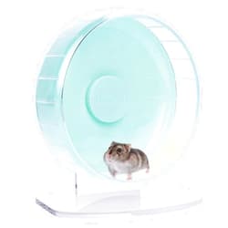 Niteangel Super-Silent Hamster Exercise Wheels: - Quiet Spinner Hamster Running Wheels with Adjustable Stand for Hamsters Gerbils Mice Or Other Small Animals (S, Mint Green)
