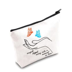 TOBGBE Album Makeup Bag Singer Fans Music Lover Gift Song Lyrics Gift Album Inspired Gift (August Bag)