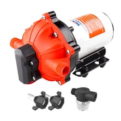 SEAFLO 55-Series Diaphragm Pump - 12V DC, 5.5 GPM, 60 PSI with Heavy Duty Pressure Switch | Self-Priming, Quiet Operation, 4-Year Warranty | Ideal for RV, Marine, and Off-Grid Water System