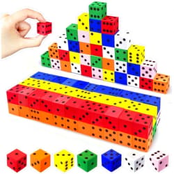 XIPEGPA 80PCS Foam Dice Set Small Colorful Dices with Number Dots for Math Game Building Toys Classroom Educational Toy Entertainment for Party Favor Birthday Gifts in 7 Colors (0.78inch) (Small Size)