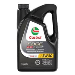 Castrol EDGE High Mileage 5W-30 Advanced Full Synthetic Motor Oil, 5 Quarts